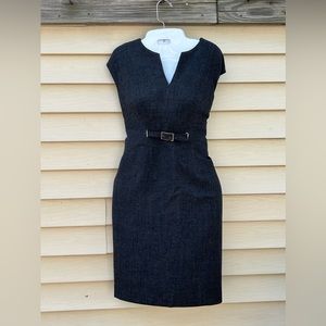 Vintage Nipon boutique petites dress- Grey. 4P